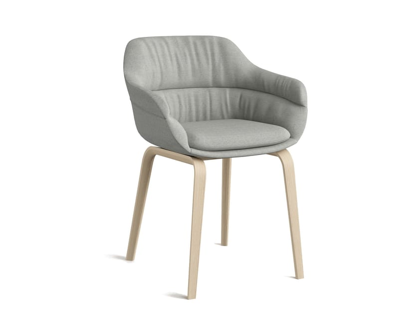 Мягкий тканевый стул с подлокотниками Brunner crona ARCH-00025884