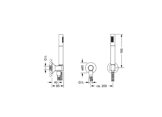 Шланговое подсоединение ½" JOERGER Valenciaновинка 638.13.150.000 - Вид №1
