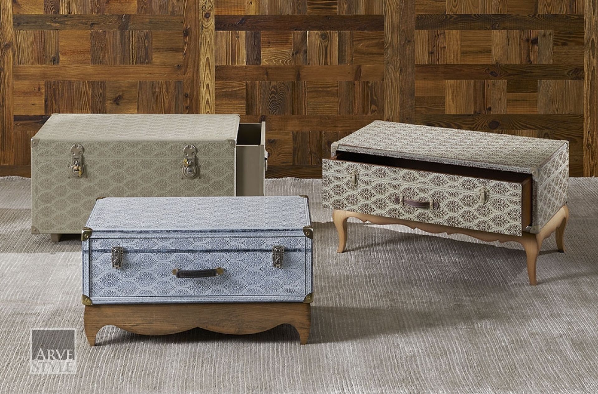 Прямоугольный деревянный журнальный столик для гостиной с отсеком для хранения Arvestyle OTTAVIO ARCH-00073611 - Вид №1