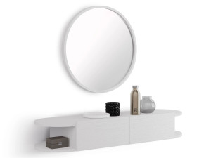 Подвесная консоль из меламиновой ткани с ящиками