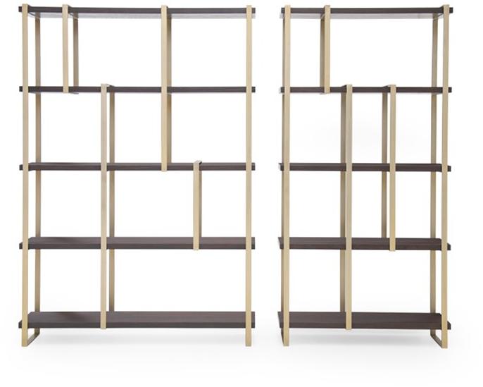 Formitalia Открытый отдельно стоящий книжный шкаф из шпонированной древесины sun-id-1414546 - Вид №2