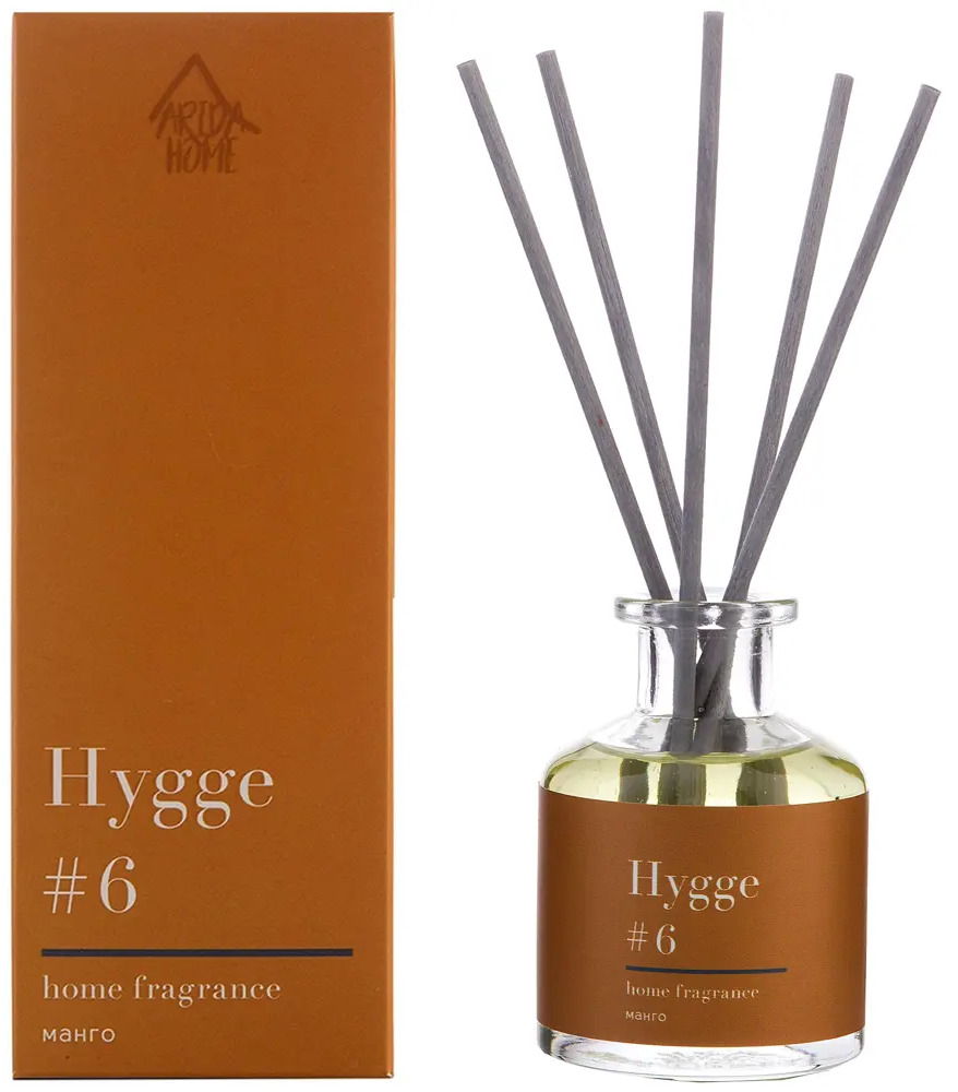 ARIDA HOME Диффузор Hygge 6 «Манго» — тропическая гармония для дома 84535144