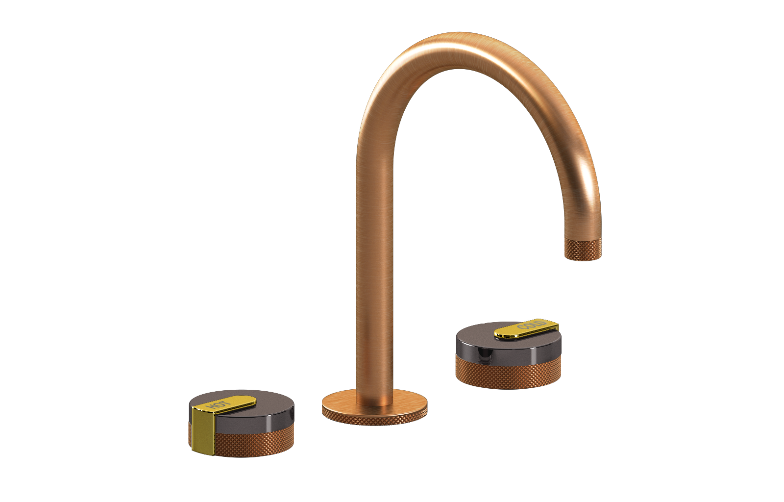 E-11512-R1OX-L1PB-BRG Смеситель для умывальника на 3 отвертия GRAFF MOD+