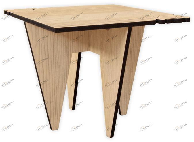 LAS Низкий квадратный журнальный столик из мдф sun-id-1445368