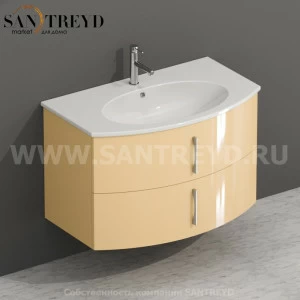 MDMC80Y014 Тумба с двумя ящиками 78 см бежевая Globo 4ALL Италия