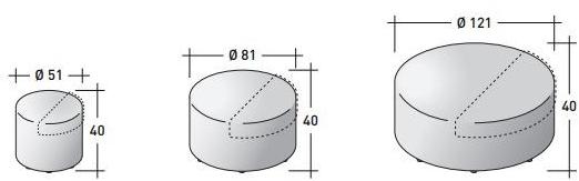 Flou Круглый пуф из ткани sun-id-1382529 - Вид №7