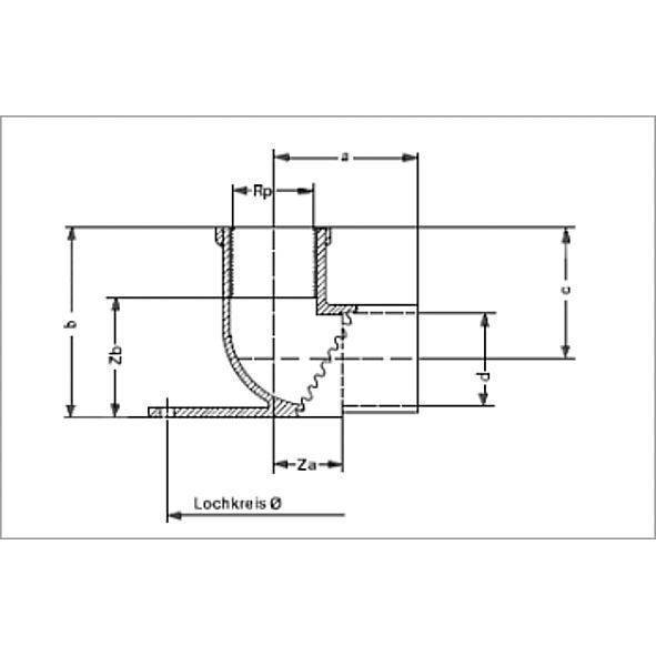 144711812 SANHA 4471G настеная водорозетка, с 3 точками крепежа, бронза 18x1/2 мм  - Вид №1