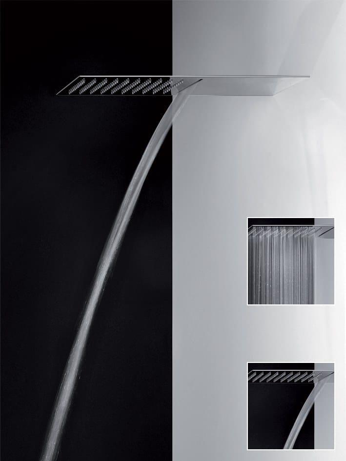 Нержавеющая сталь ультра-плоская насадка для душа с водопадом Gessi трехмиллиметровые ARCH-00033133 - Вид №6