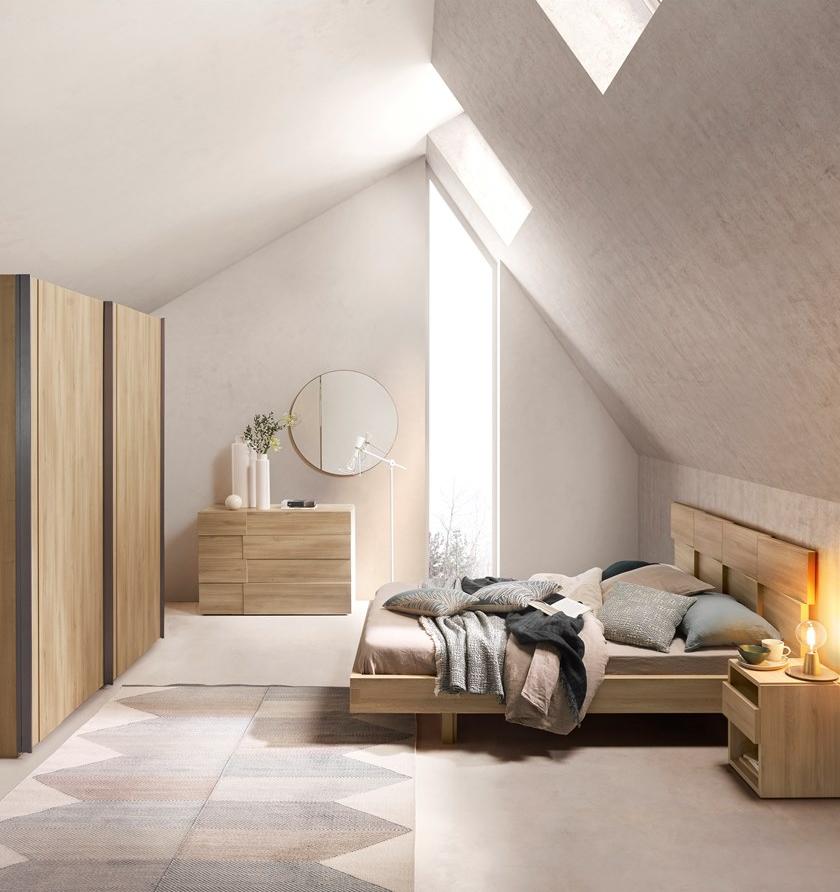 GAUTIER Двуспальная кровать со встроенными прикроватными тумбочками Mervent 1b48103 - Вид №1