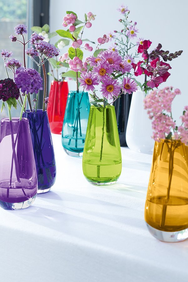 Ваза в форме бутона flower colour 14 см синий LSA INTERNATIONAL - 253389 Синий  - Вид №3