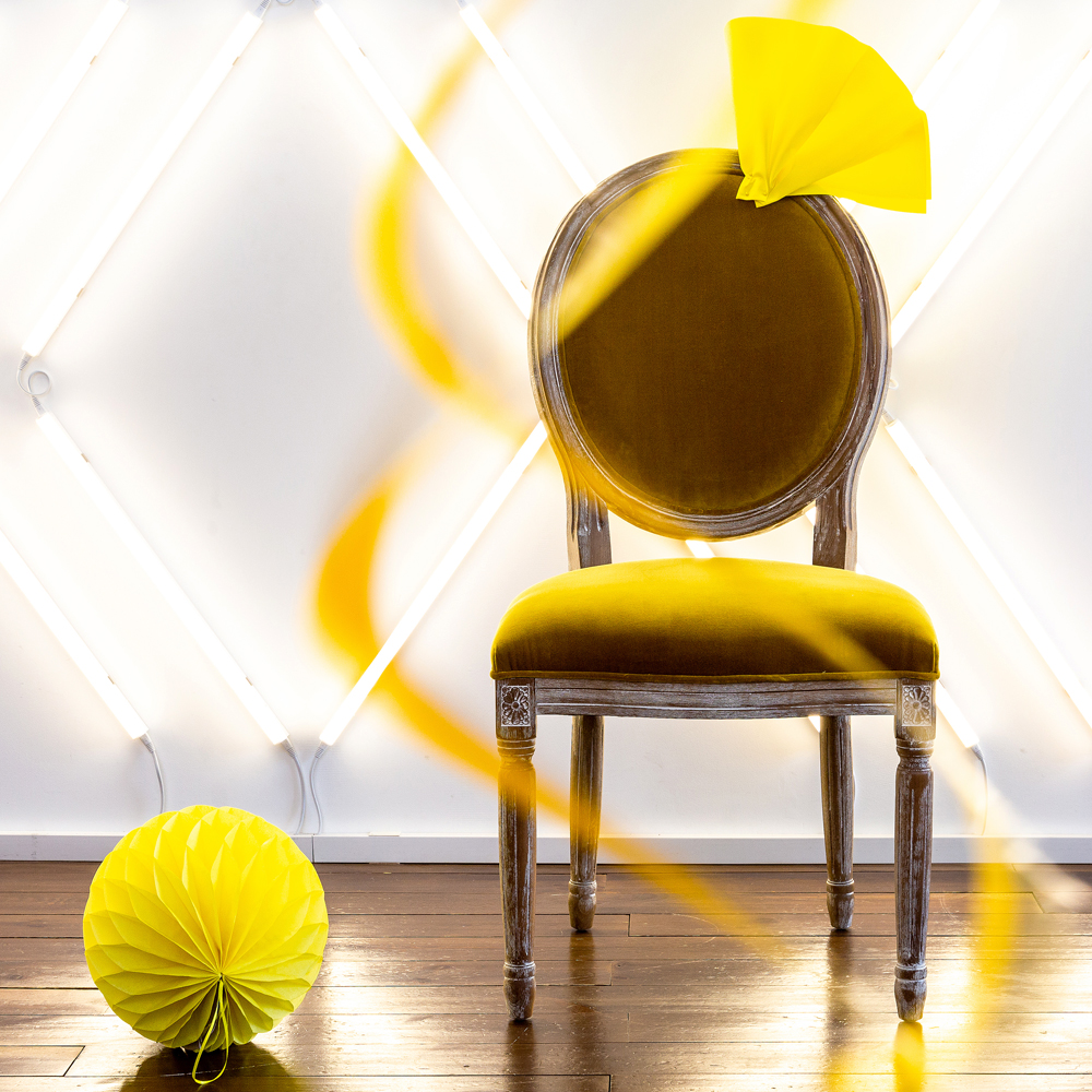 3113011 Стул «Луи / Медовая горчица» (бархат, лесной орех) Object Desire  - Вид №3