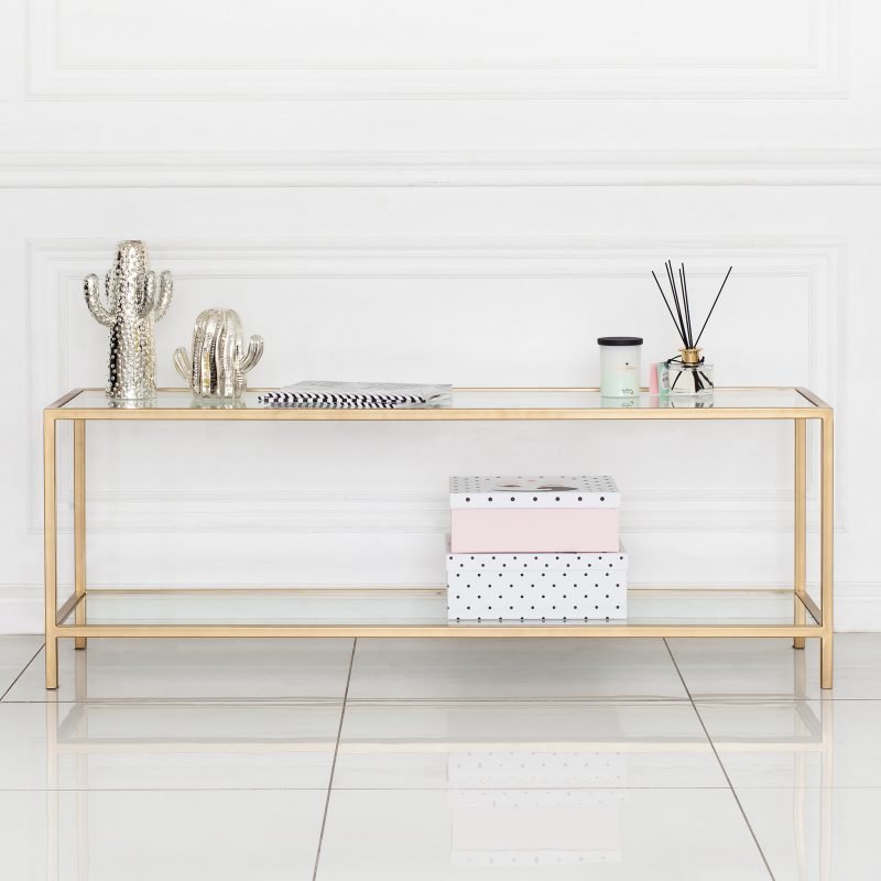 Тумба под телевизор золотая FOR MISS  264007 Золото  - Вид №1