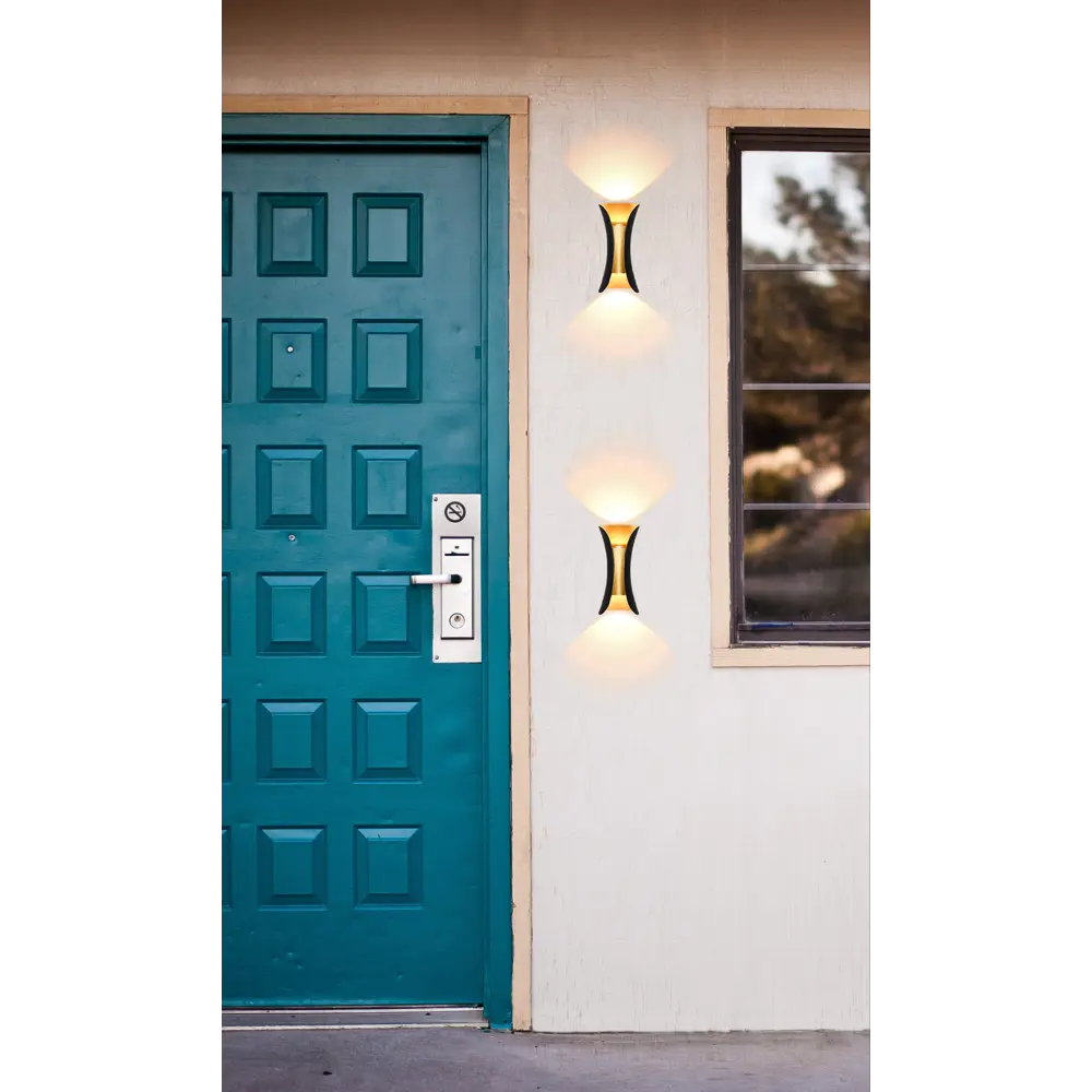 Светильник настенный уличный светодиодный влагозащищенный Duwi Nuovo IP65 цвет освещения теплый белый цвет черный/золотой 83630738 STLM-2027936  - Вид №9