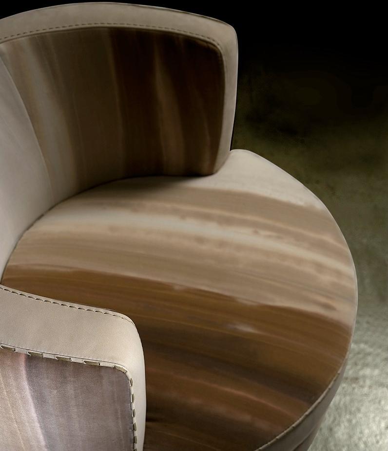Borzalino Вращающееся кресло из бархата sun-id-1505808 - Вид №4