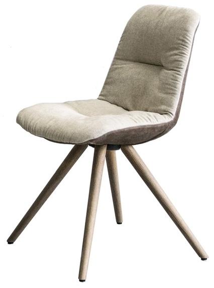 Tonon Стул из кожи или ткани с деревянной основой Step sun-id-1500960 - Вид №1