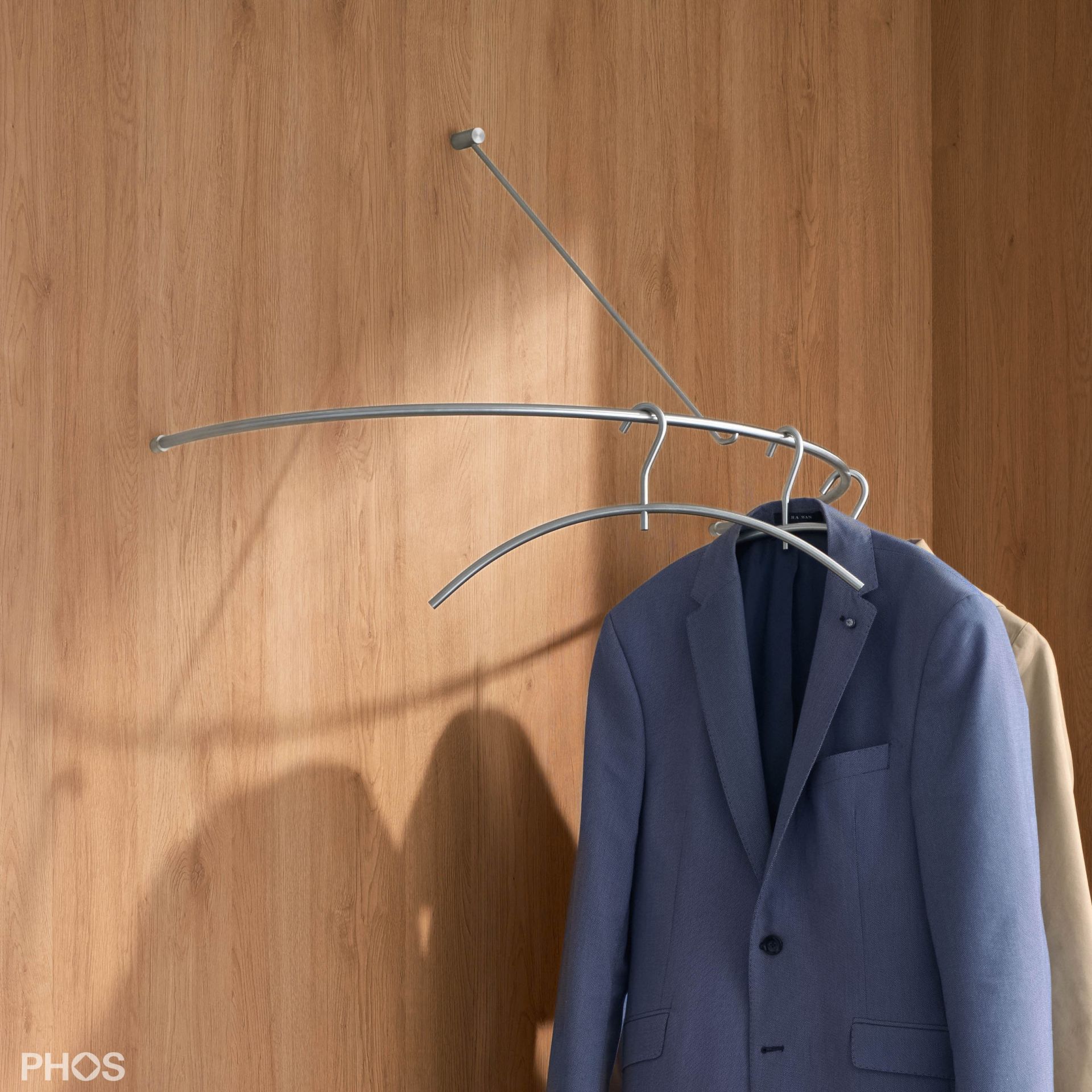 G300HW Вешалка изогнутая, радиус 30 см. PHOS 