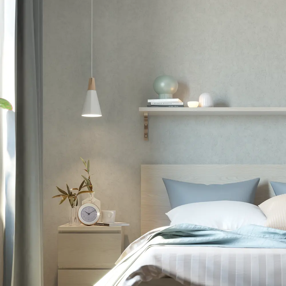 Обои флизелиновые Palitra Home Bionica серо-голубые 1.06 м 71844-46 STLM-2135021 - Вид №2