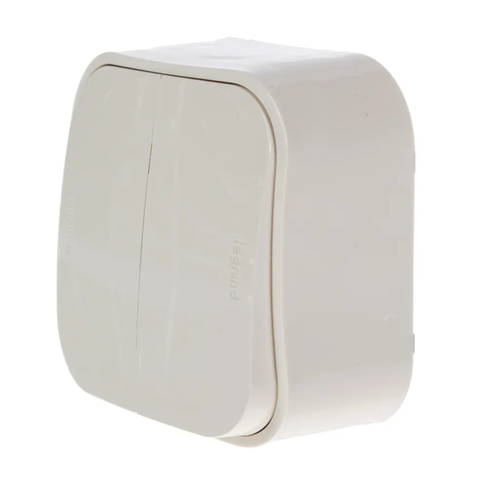Legrand Quteo - двухклавишный переключатель накладной слоновая кость 17824495 STLM-0008722 - Вид №1