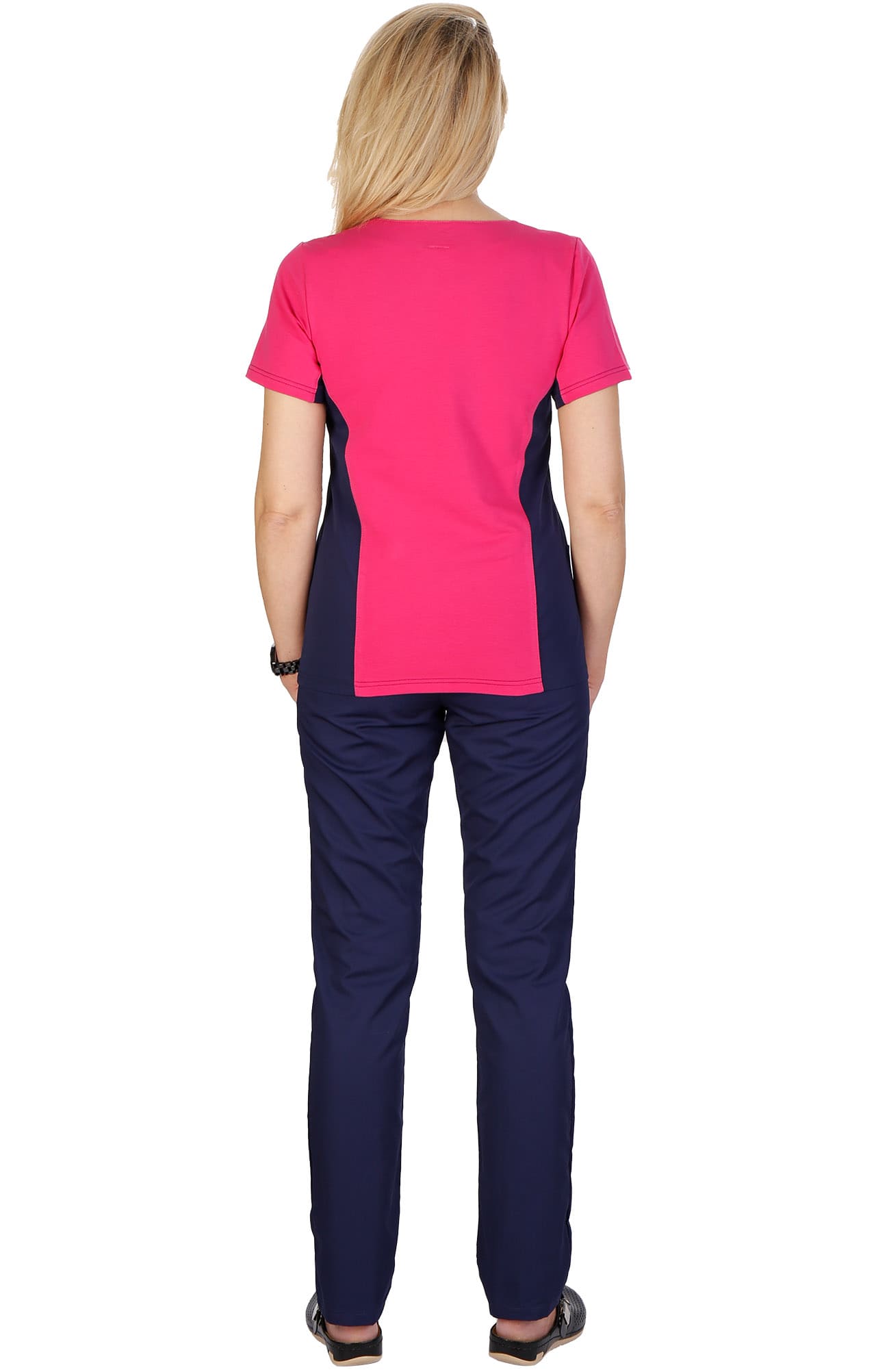 4958606 Костюм Шарм темно-синий с фуксией  Медицинская одежда размер 54 Спецодежда  - Вид №13