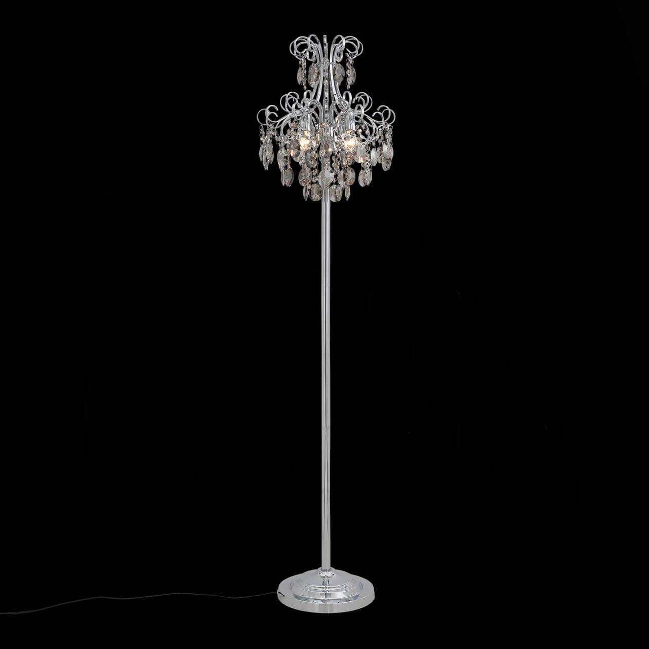 Торшер хрустальный серебряный Orecchini SL846.105.04 ST LUCE ORECCHINI 00-3908579 Прозрачный;серебро  - Вид №2