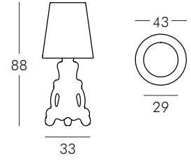 SLIDE Прикроватный светильник прямого и отраженного света в современном стиле из пластика Design of love sun-id-1444357 - Вид №6