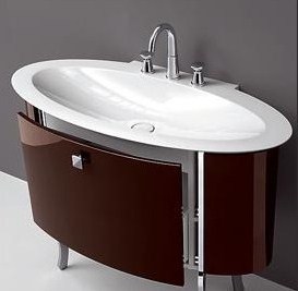 Композиция №8 Diva Collection комплект мебели для ванной комнаты Burgbad 3297 - Вид №1