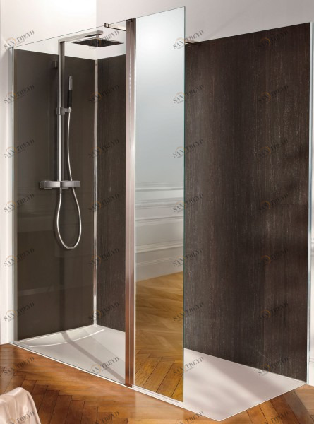 C22WP120R-MZ Фиксированное стеклянное ограждение - зеркальная поворотная панель Jacobdelafon CONTRA Santreyd