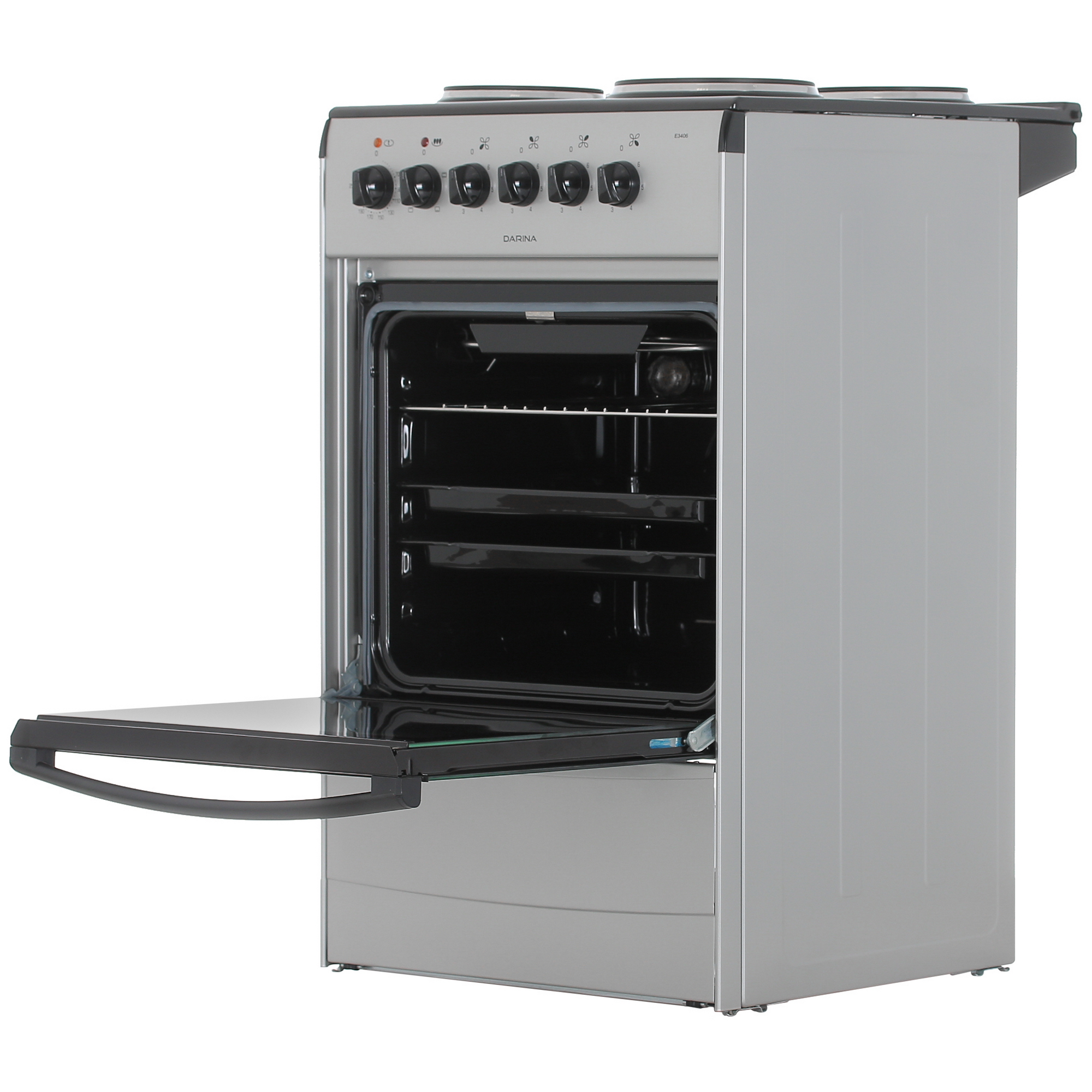 9934918 Электрическая плита DARINA E 3406 S серебристый STDN-0118806 - Вид №4