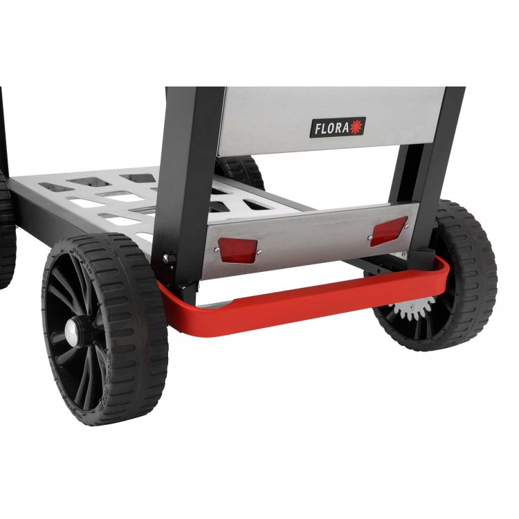 01455/2 FLORA Универсальная тележка дворника FLORA Accurato City для уборки и транспортировки отходов на улицах, в городских парках, городских придомовых территориях. Мобильный держатель для мусорного мешка на 120 л  - Вид №6