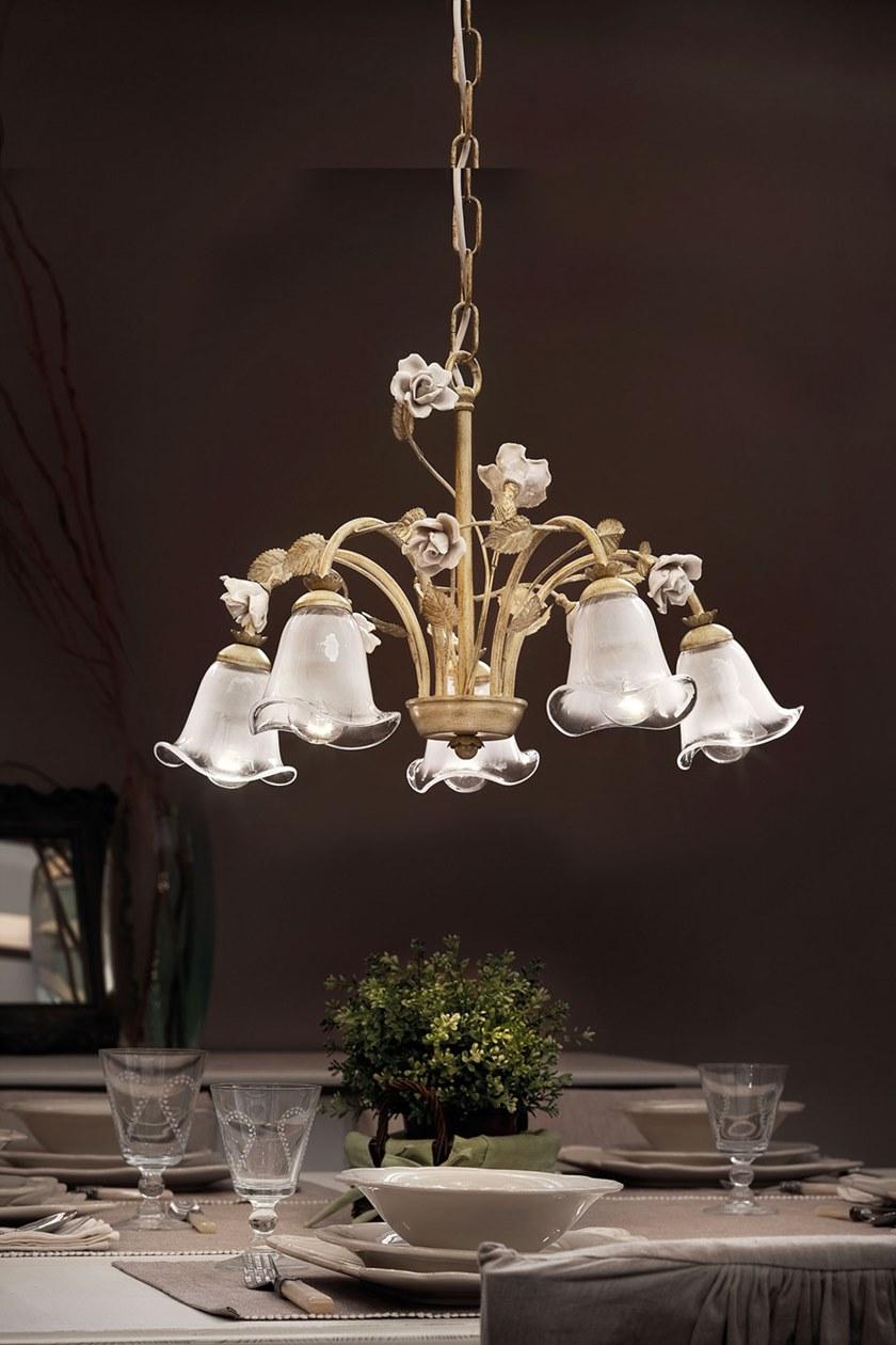 FERROLUCE Керамическая люстра Siena C1185-5/8 - Вид №2