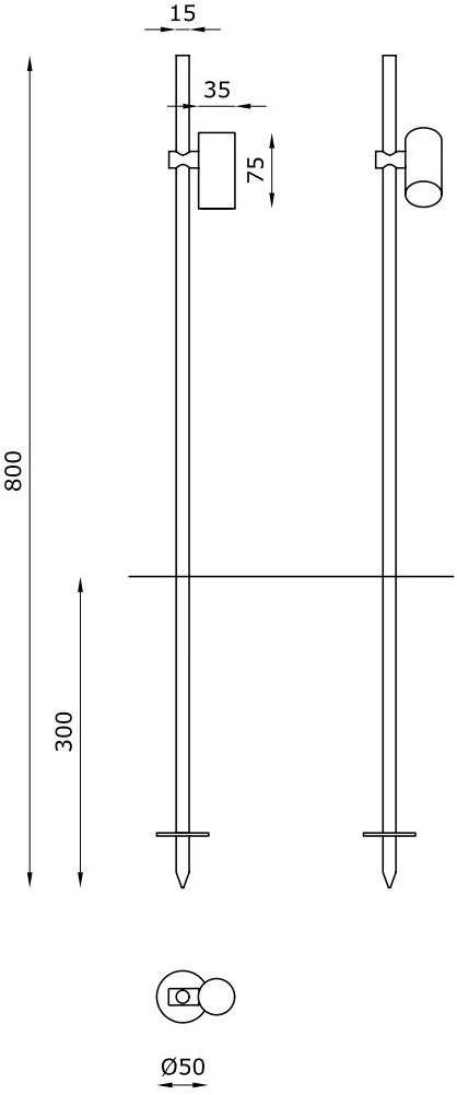 Buzzi & Buzzi Регулируемый светодиодный проектор из алюминия с шипом Iron sun-id-1360891 - Вид №1