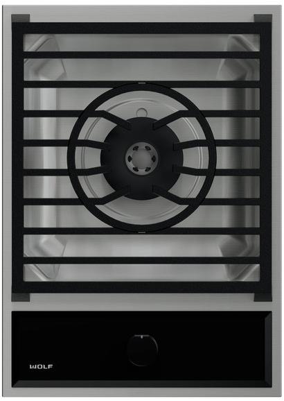 Wolf Одинарная встраиваемая газовая плита из нержавеющей стали Piani cottura domino Icbmm15tf/s  - Вид №1