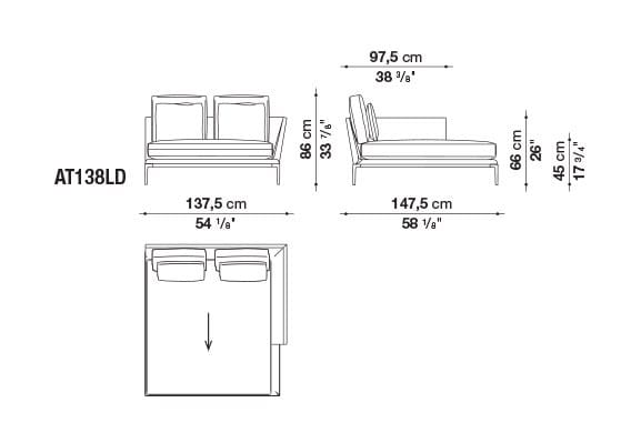 Кожаный диван B&B Italia Атолл ARCH-00112726 - Вид №27