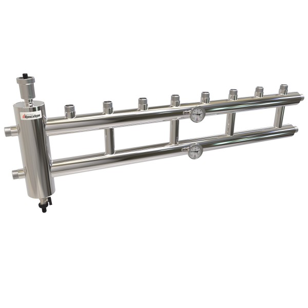 Купить Распределительный коллектор с гидрострелкой 60 кВт, 4+1 контур Прокситерм GSK2541 - Вид №1