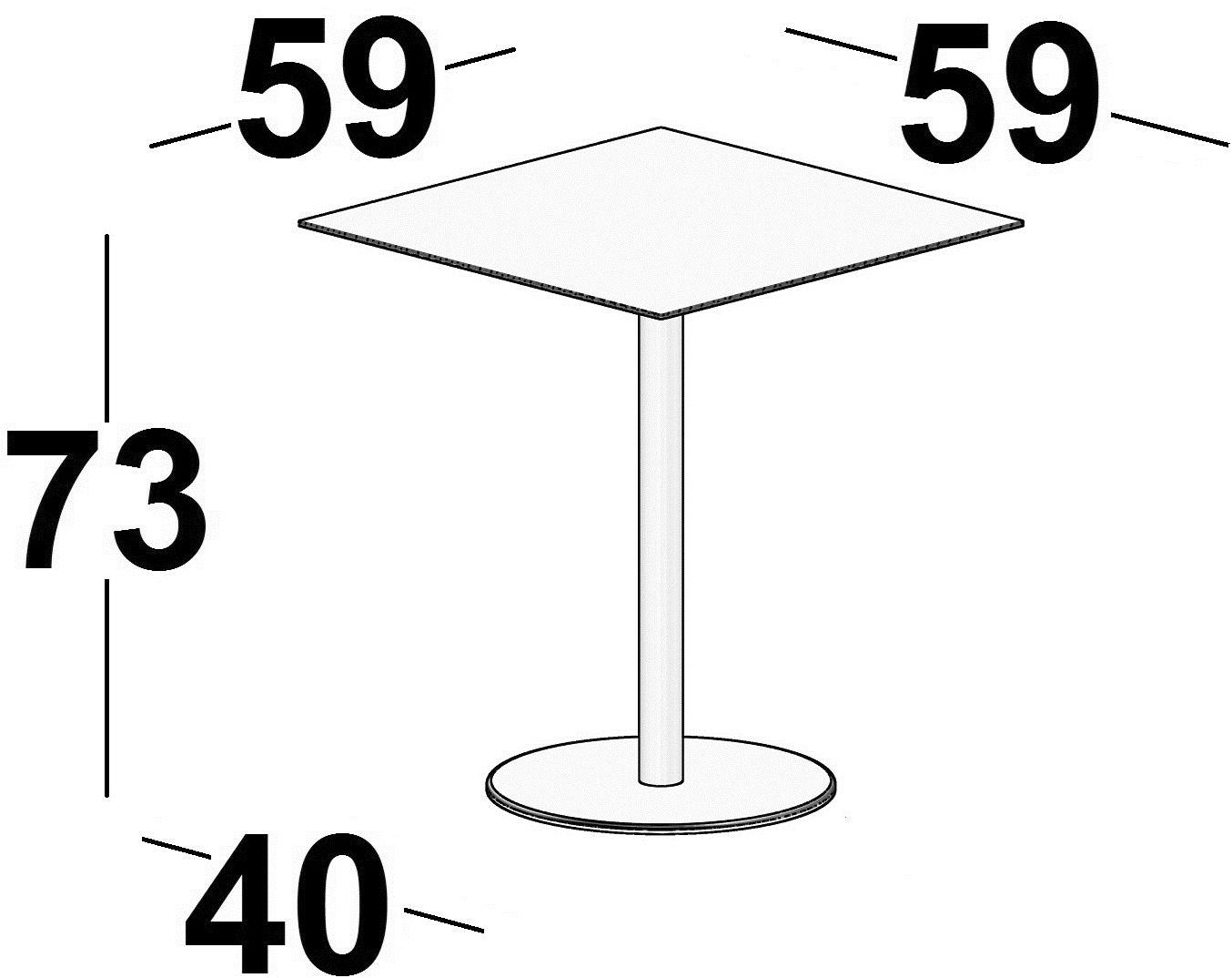 Luxy Квадратный стол из ламината с основанием 4 звезды Incollection sun-id-1431578 - Вид №1