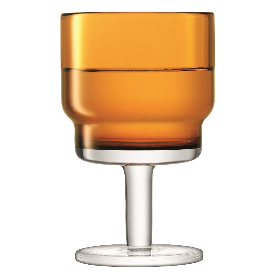 G1547-08-835 Набор из 2 бокалов для вина utility, 220 мл, охра LSA International  - Вид №4