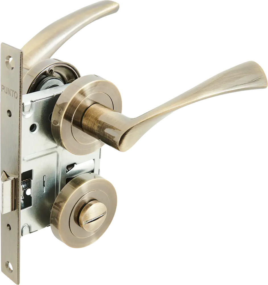 Дверные ручки PUNTO Crona с механизмом запирания, цвет бронза 85202170