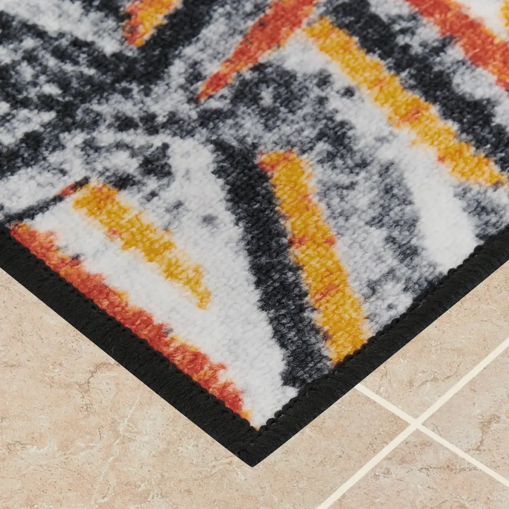 Коврик декоративный нейлон Кристалл 50x80 см цвет оранжевый CTIM STLM-2110220 - Вид №2