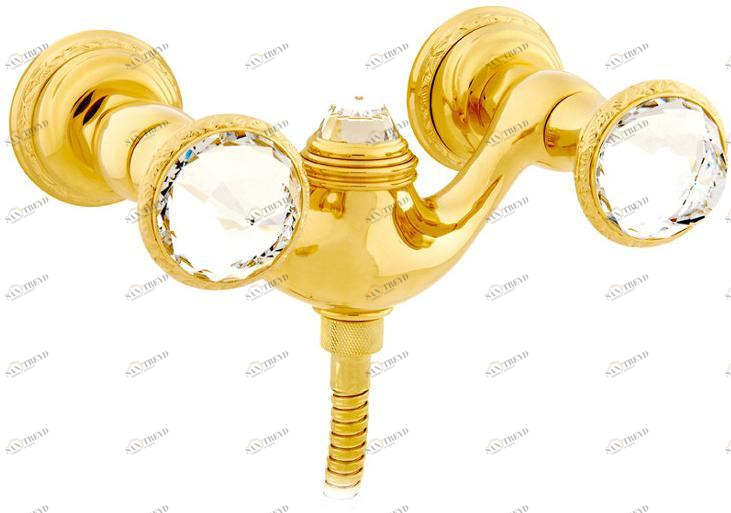 Bronces Mestre Смеситель для душа на 2 отверстия с кристаллами swarovski® Austral sun-id-1502227
