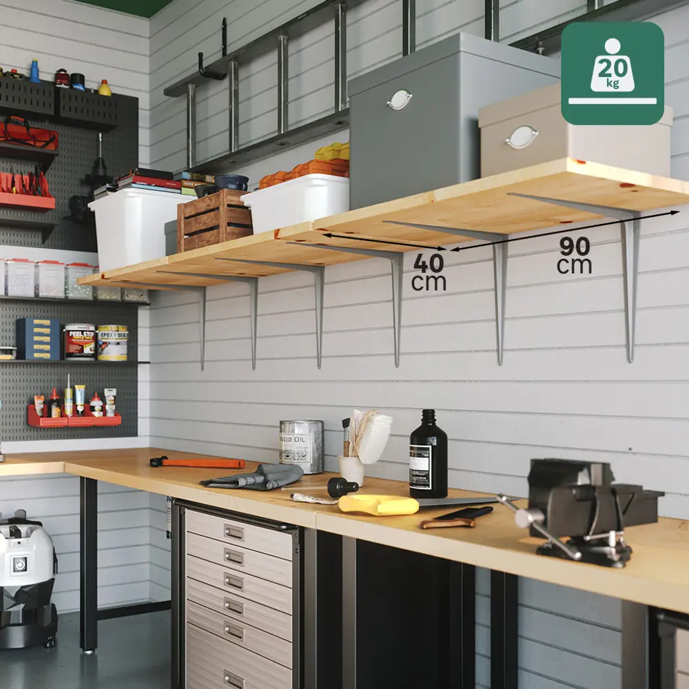 Утилитарный кронштейн Normo 25x30 см нагрузка до 20 кг цвет серый Santreyd STLM-2057987 - Вид №5