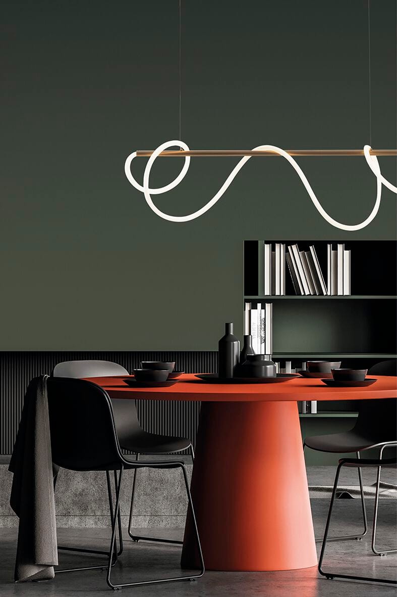 Металлический светодиодный подвесной светильник Rossini Illuminazione String ARCH-00087187 - Вид №3