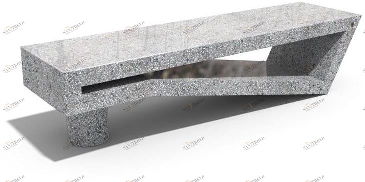 ENCHO ENCHEV - ETE Бетонная скамейка без спинки  119 