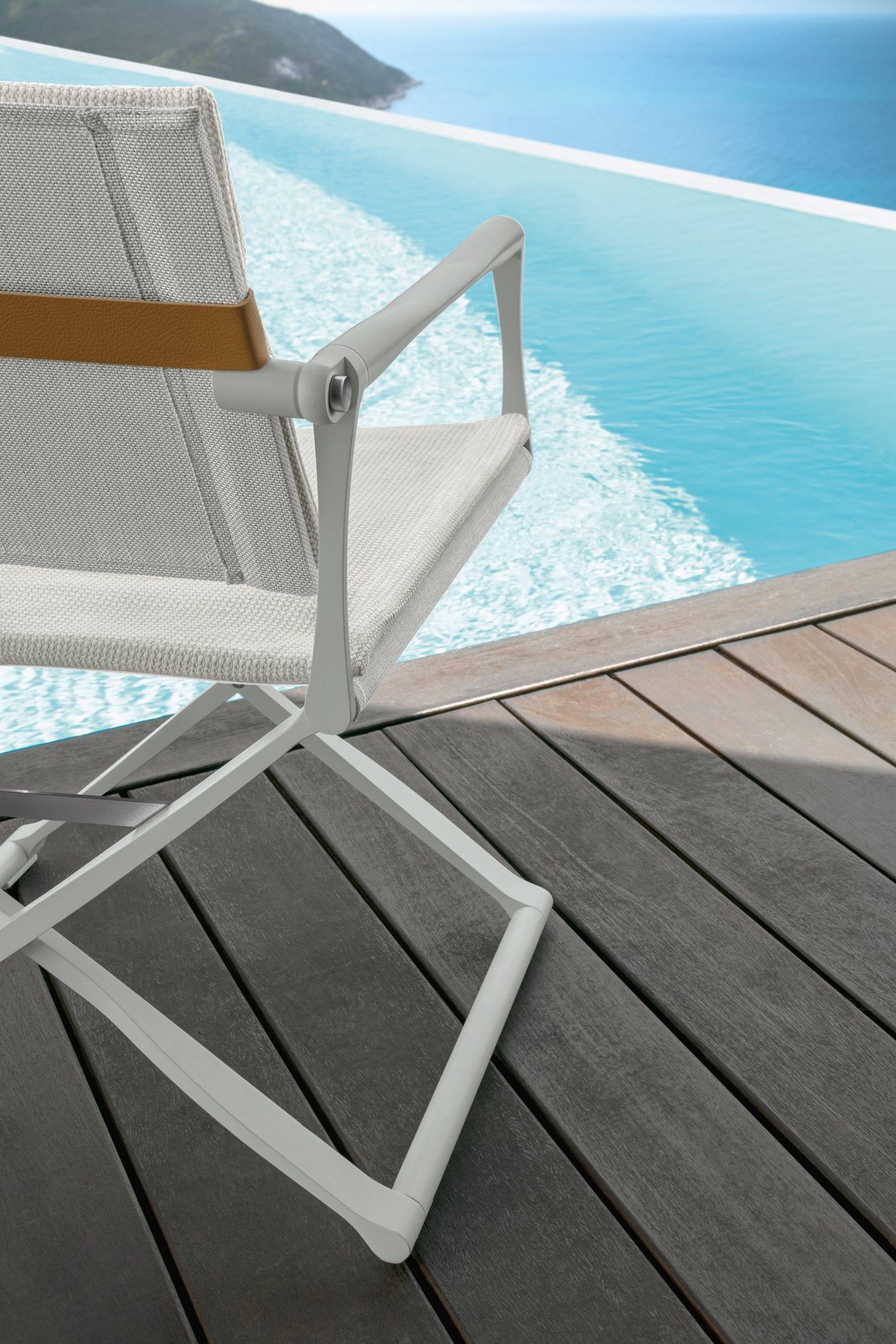 Складной тканевый садовый стул с подлокотниками Talenti Riviera ARCH-00118066 - Вид №2