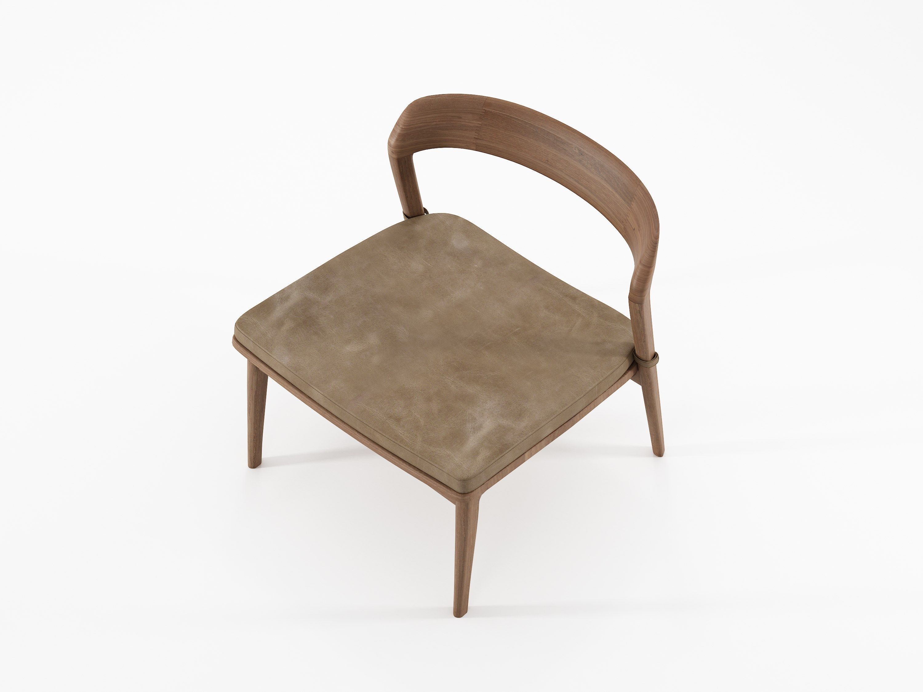 Кресло из массива дерева с мягким сиденьем KARPENTER Grasshopper ARCH-00069382 - Вид №12