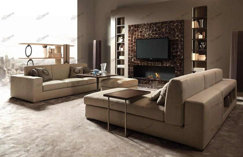 Caroti Модульный мягкий диван с журнальной полкой Concept Art.150 - theca