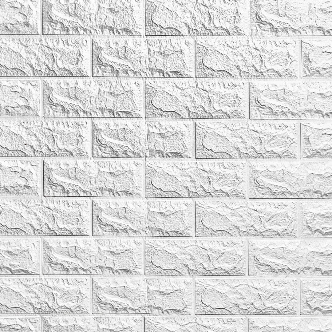 Панель ПВХ на клеевой основе "Белый кирпич" Акция 700*770мм Ultra (10шт) ДОНГХАЙ STSR-659