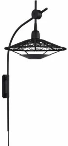 Forestier Настенный светильник из металла и хлопка с фиксированным кронштейном Carpa 21284