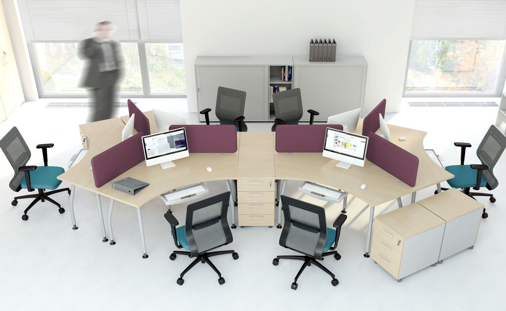 Офисное кресло с колесами с подлокотниками MDD TANYA ARCH-00062620 - Вид №4