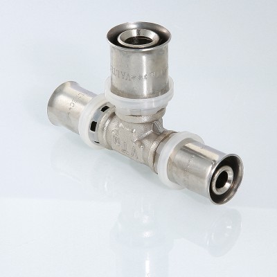 VTm.231.N.322032 Пресс-фитинг – тройник Valtec 32 х 20 х 32 мм  - Вид №5