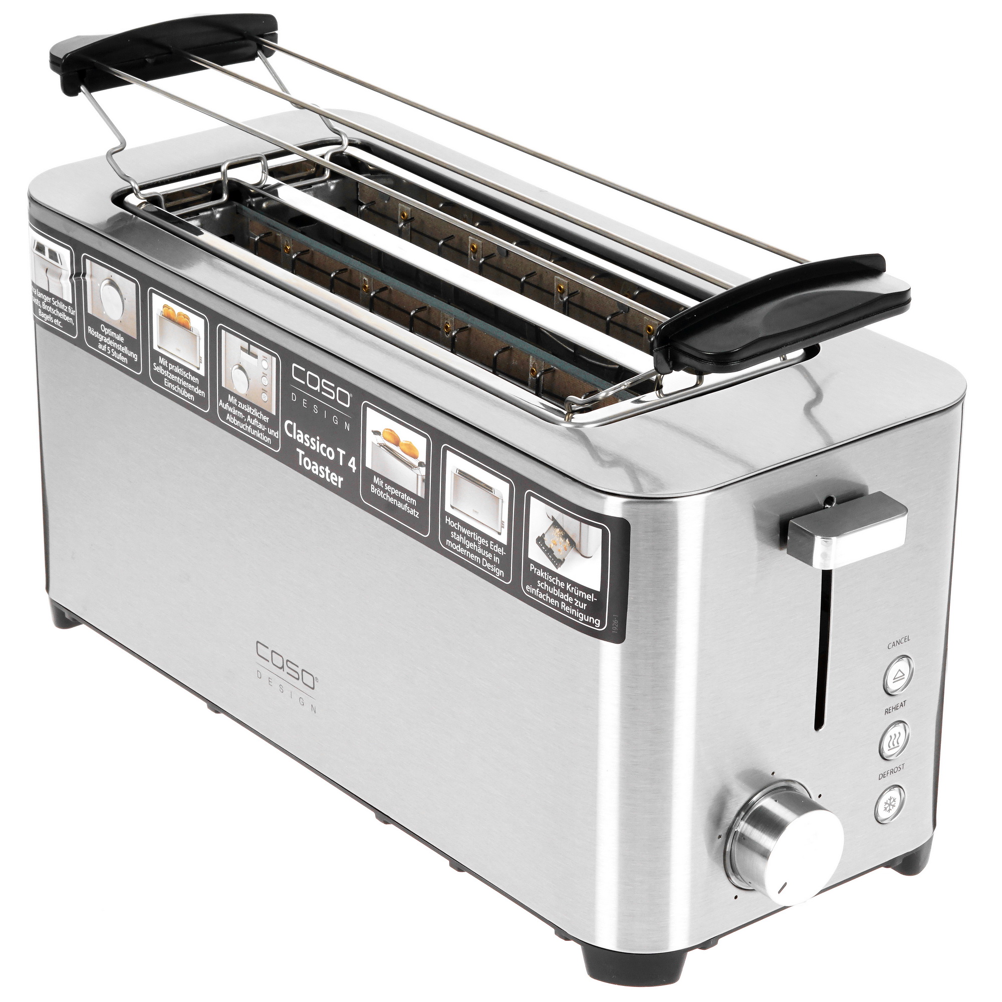 5327199 Тостер CASO Classico T4 серебристый STDN-0003563